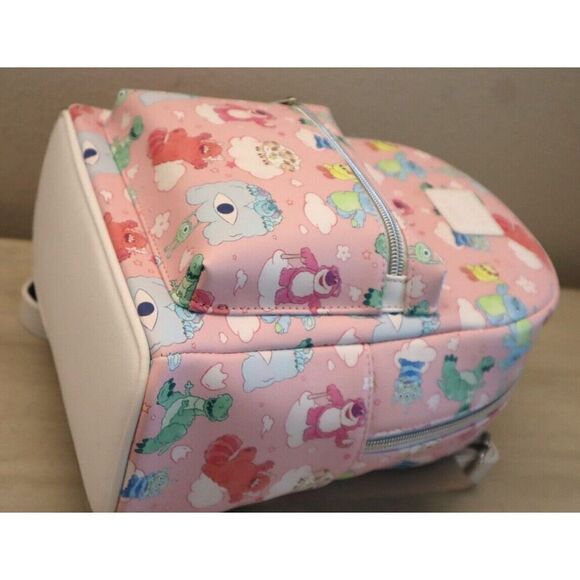 Loungefly Women's Pink Disney Pixar Characters On Clouds Mini Backpack - Picture 10 of 11